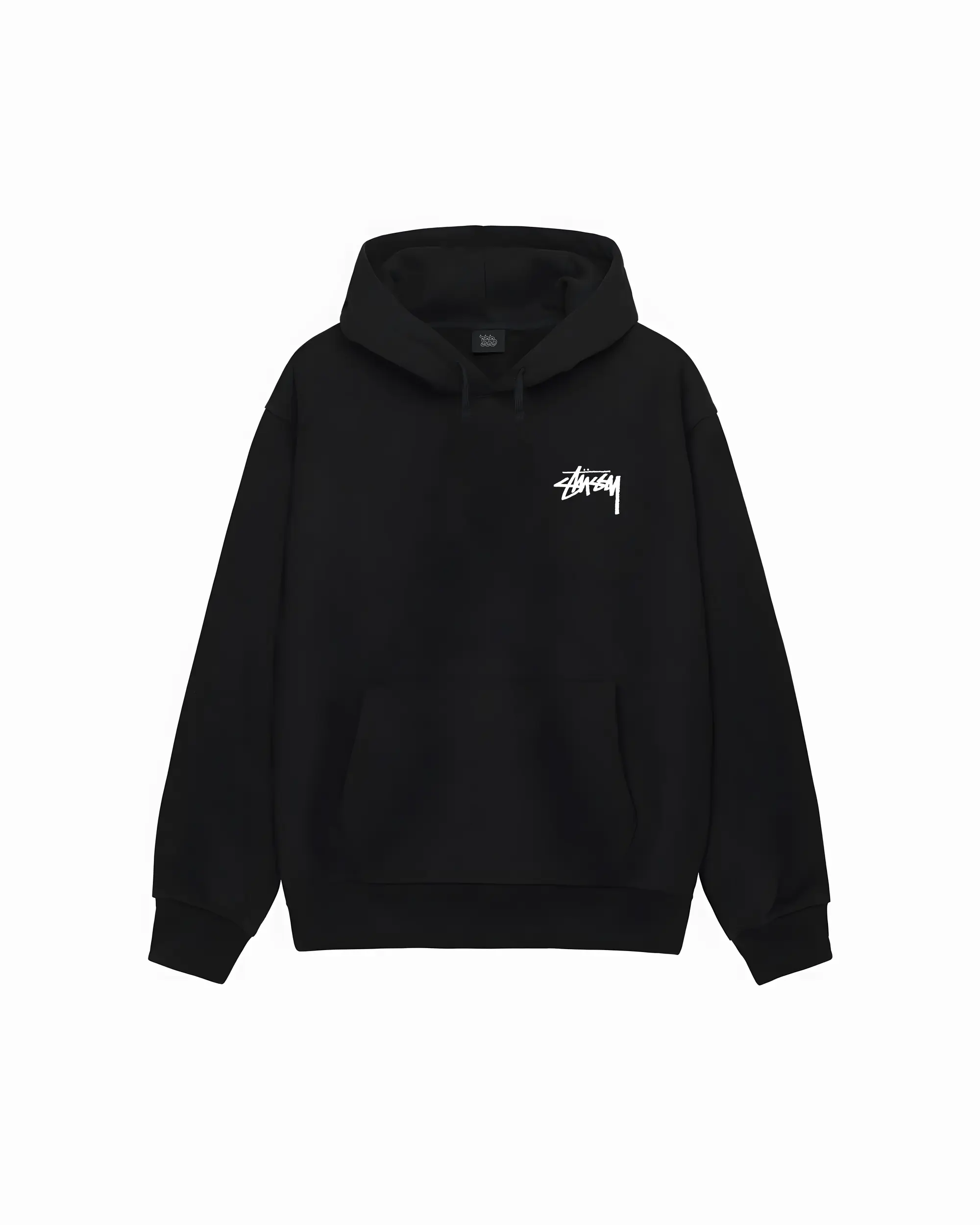 STÜSSY White Fuzzy Dice Hoodie