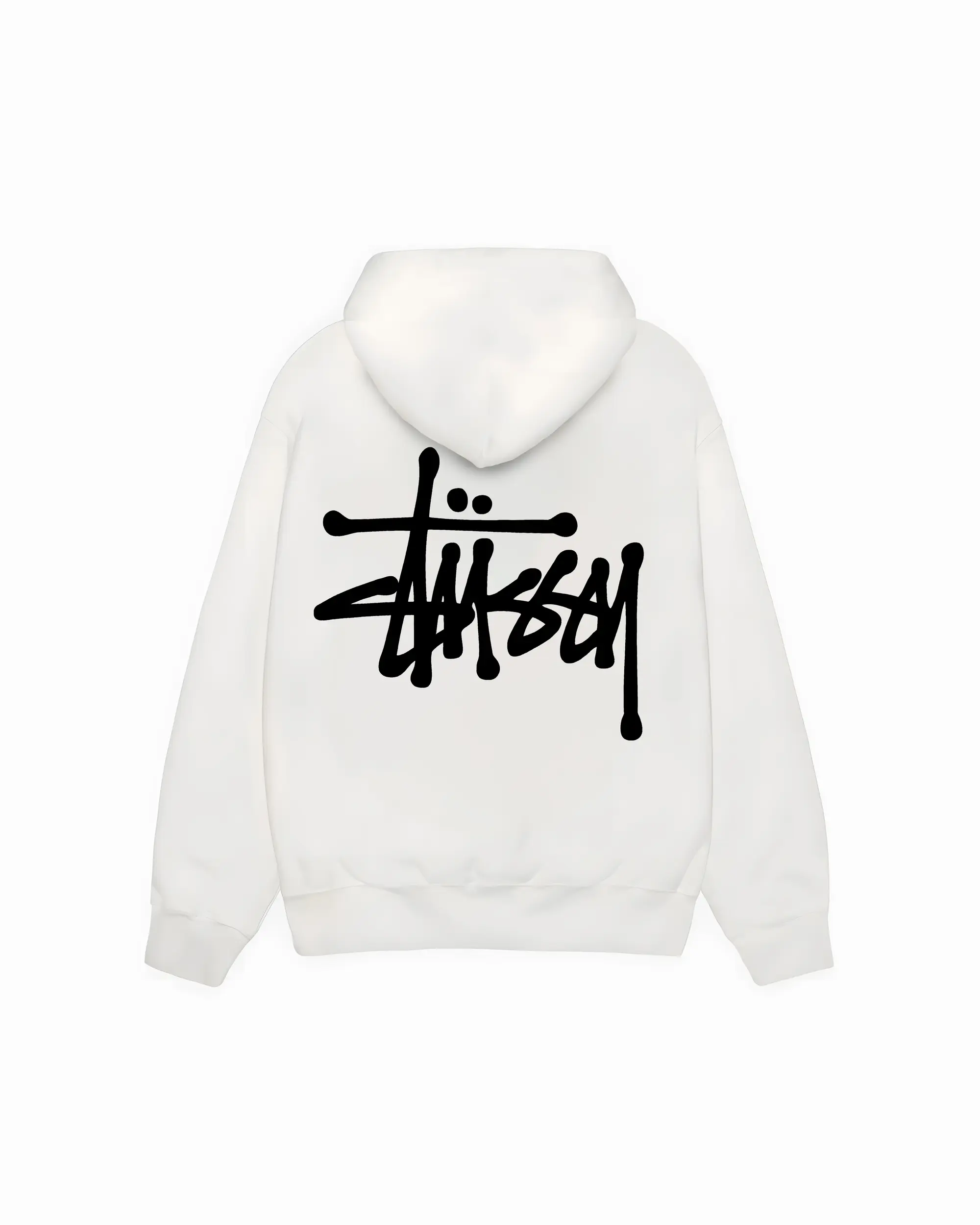 Basic STÜSSY White Hoodie