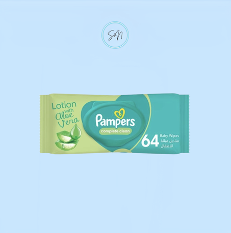 PAMPERS - LINGETTES COMPLETE CLEAN X 64 UNITÉS