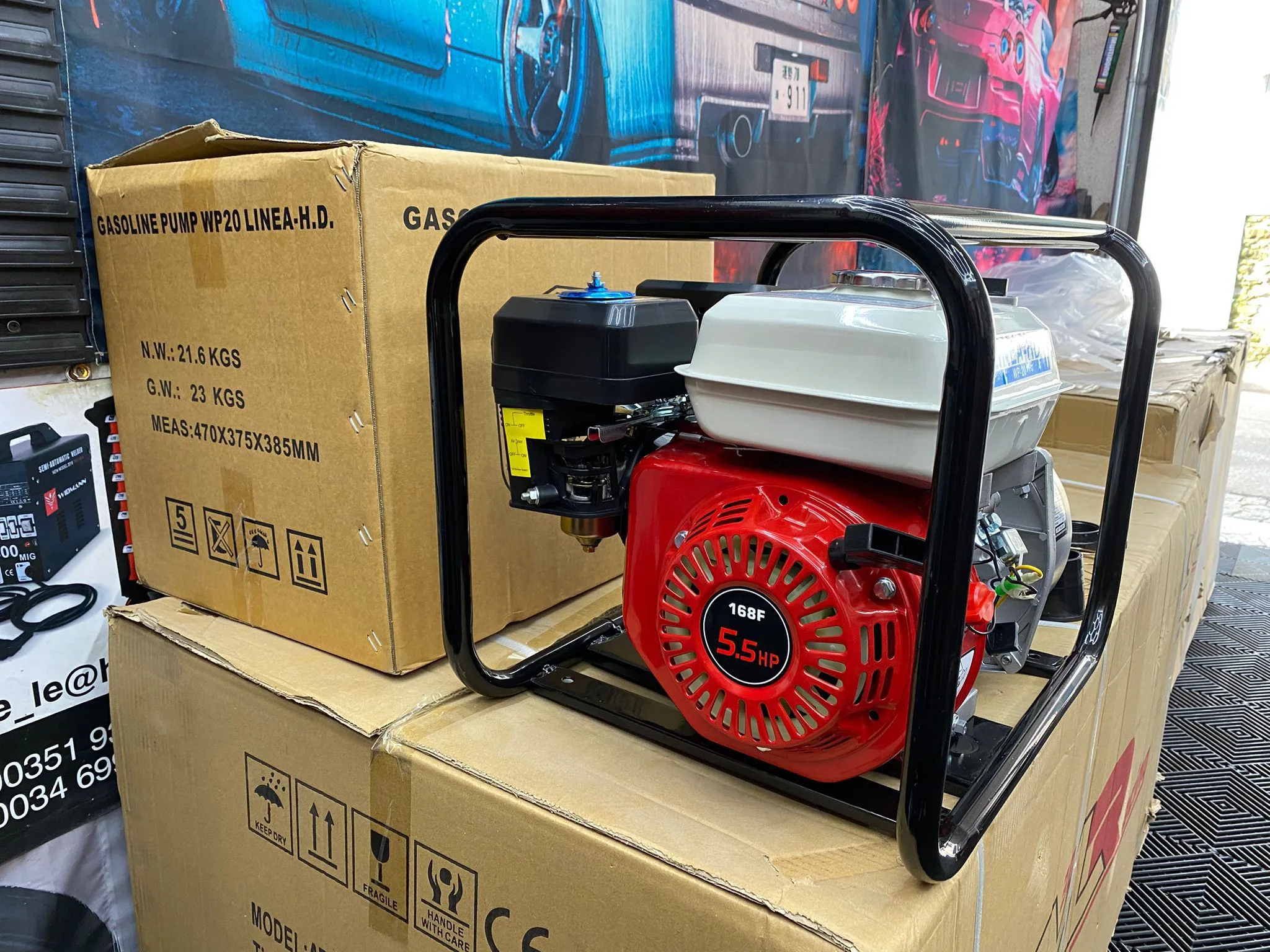 Motobomba de Água a Gasolina LINEA-HD WP-20 (5.5HP)