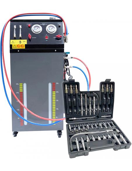 La Maquina ATF Kraftwelle con alimentacion de 220v y 12 volt sistemas de lavado de cambio de aceite para  transmisión automática