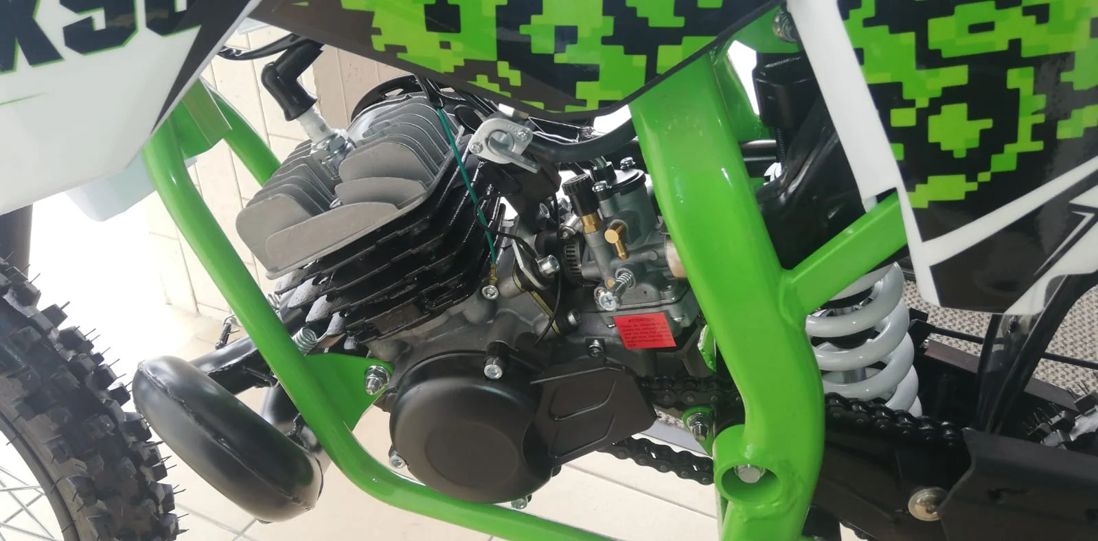 Mini Moto Cross K50 9CV Arranque A Patada