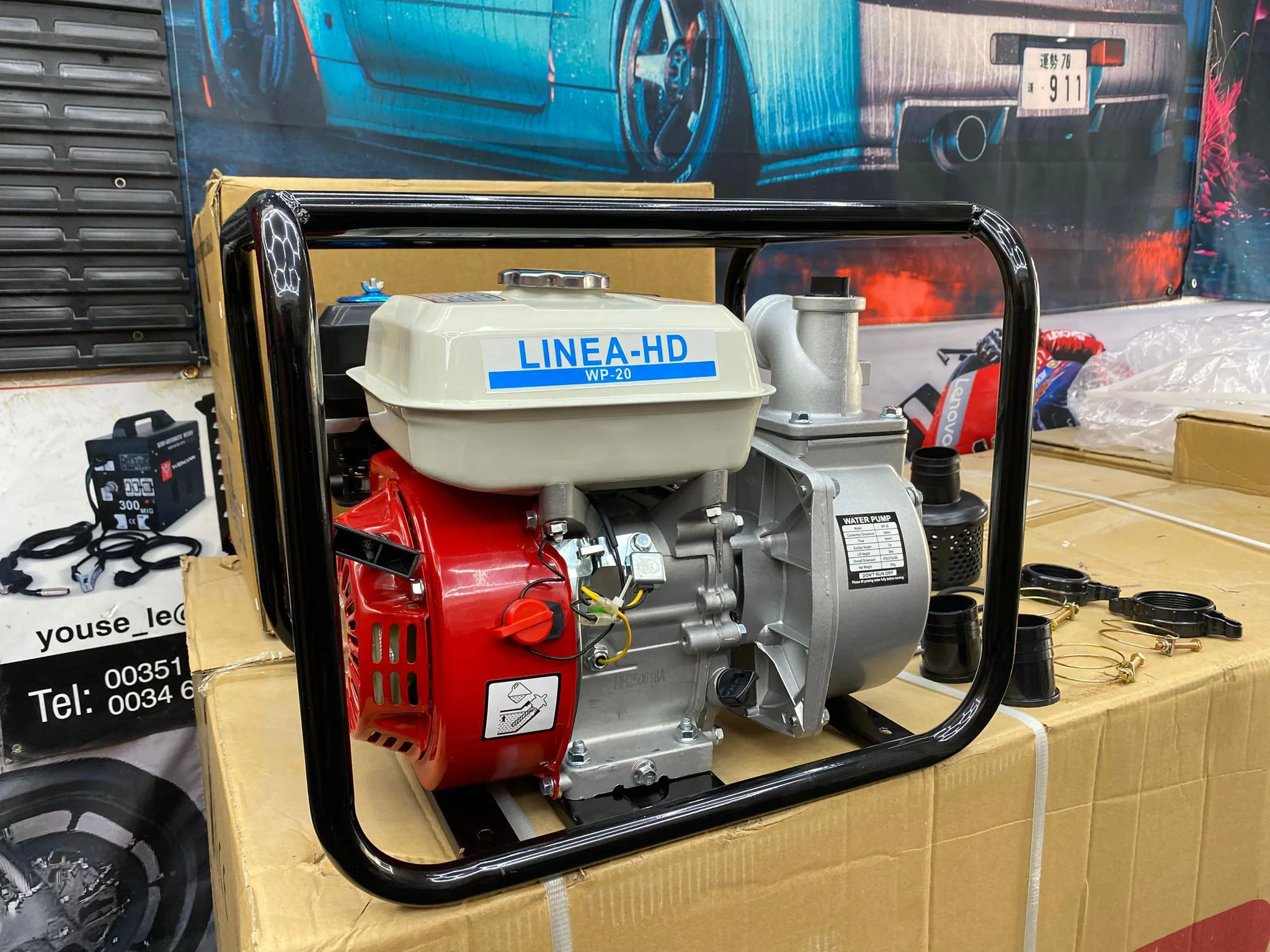 Motobomba de Água a Gasolina LINEA-HD WP-20 (5.5HP)