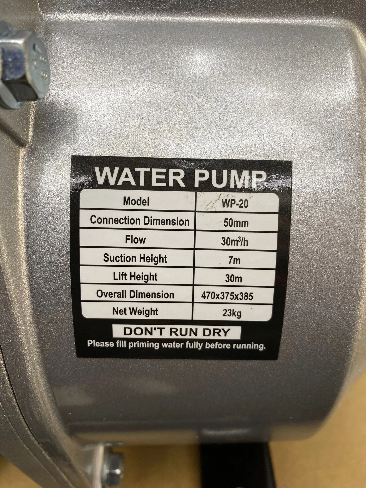 Motobomba de Água a Gasolina LINEA-HD WP-20 (5.5HP)
