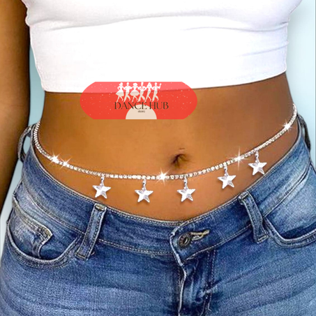 Accessoire taille argenté اكسسوار الخصر في اللون الفضي