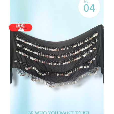 Ceinture extra chargée Couleur noir argenté