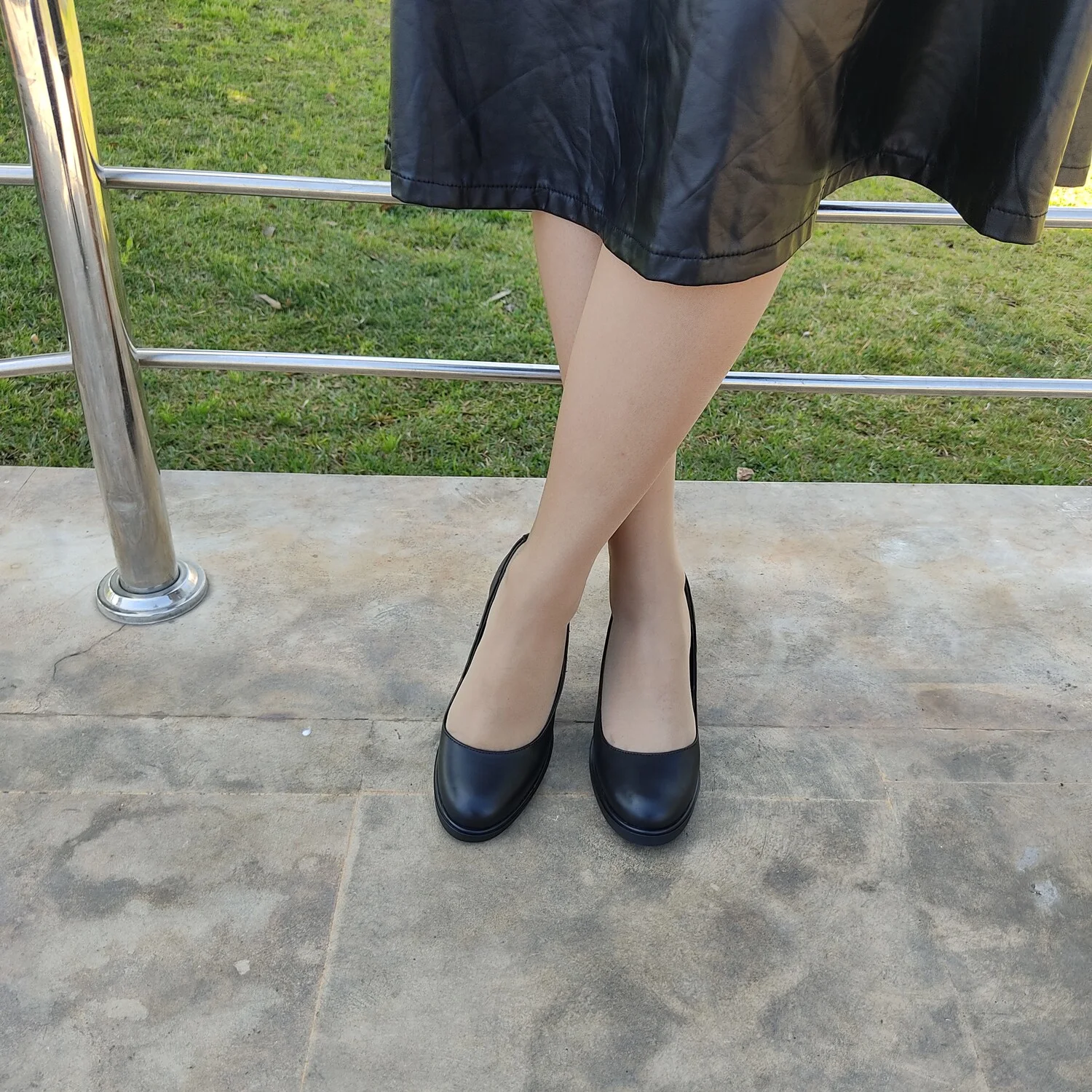 Escarpins femme a talon - Noir