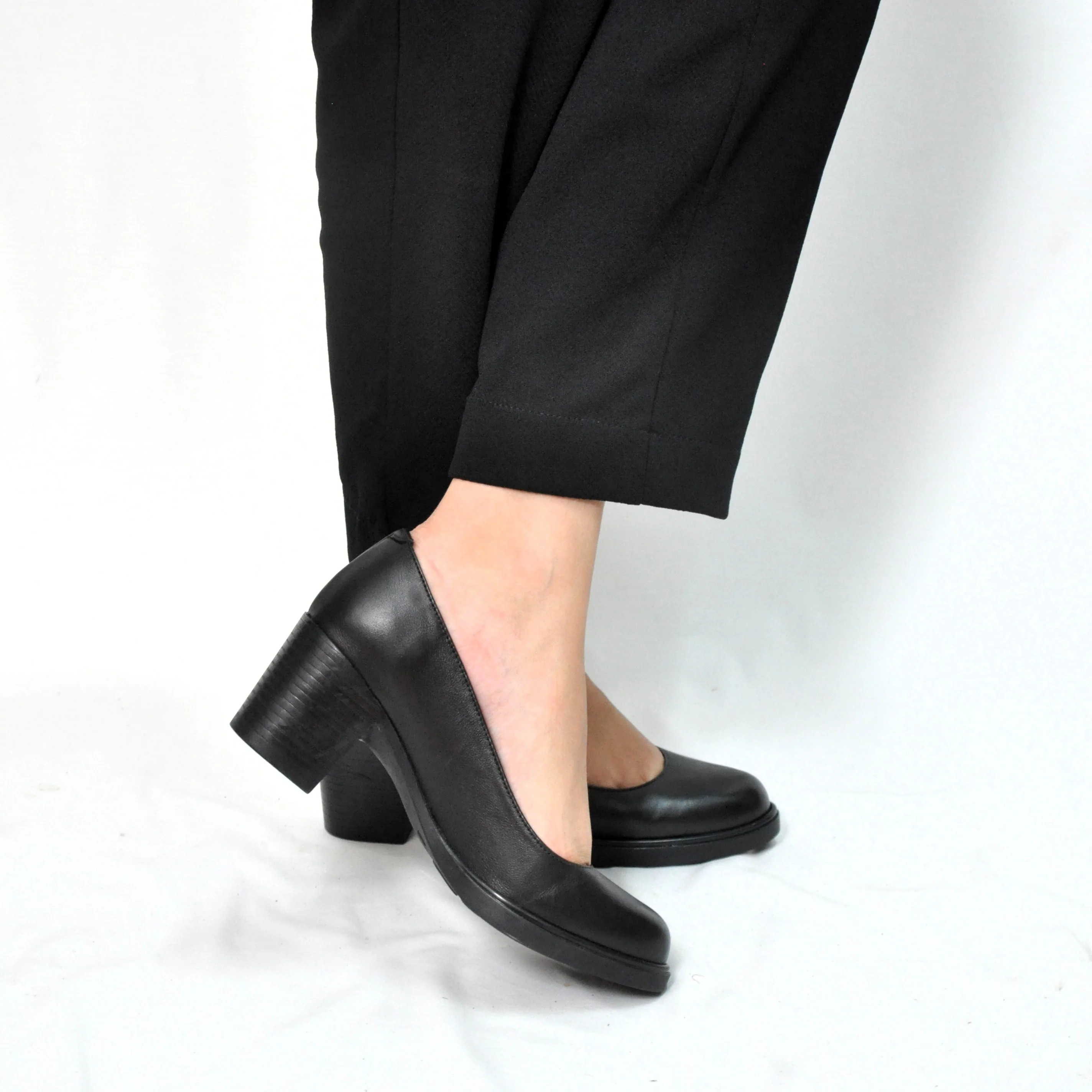 Escarpins femme a talon - Noir