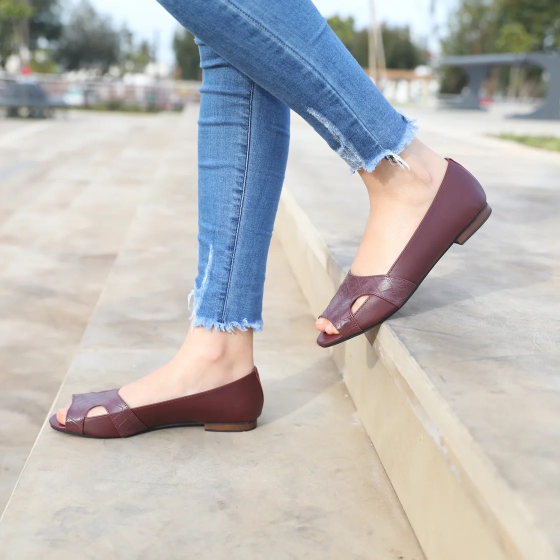 ballerine femme colleur colleur MARRON