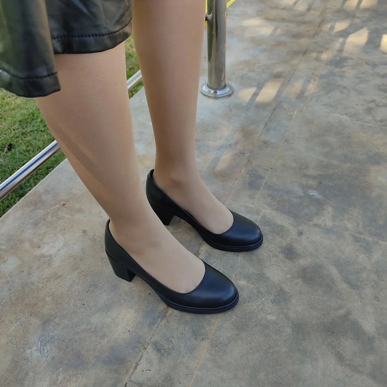 Escarpins femme a talon - Noir