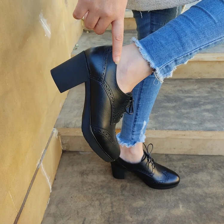 chaussures femmes talons  100 %  cuir  NOIR