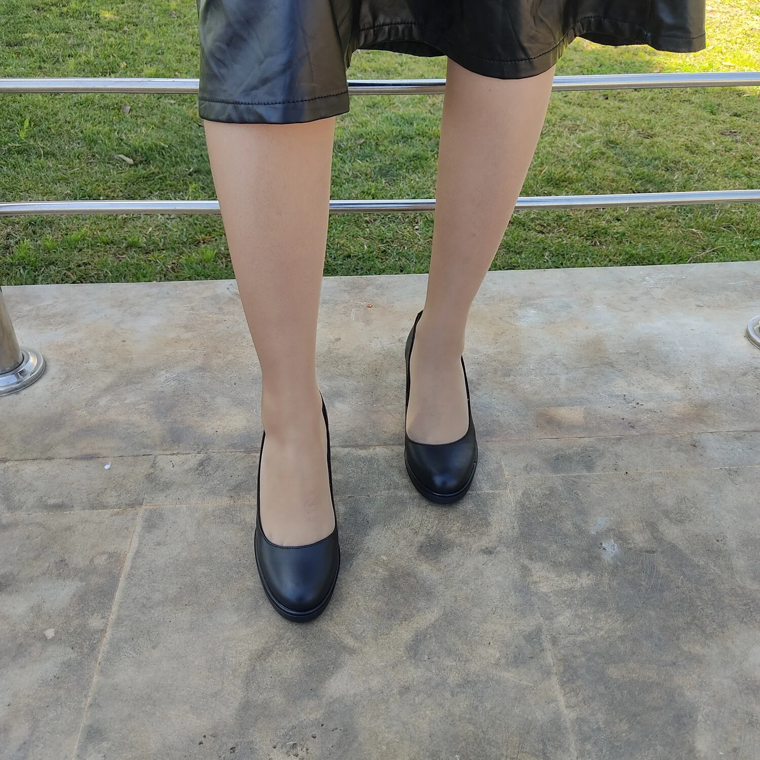 Escarpins femme a talon - Noir