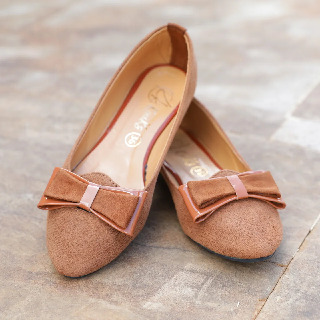 Ballerine pour femme couleur MARRON