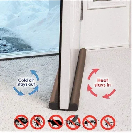 STOP FROID DOUBLE BAS DE PORTE 1M RECOUPABLE