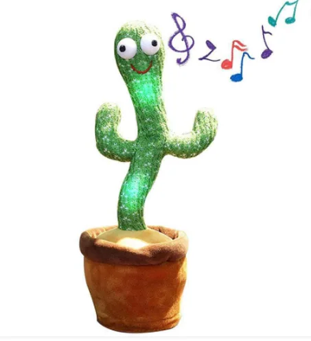 Cactus danse électrique parlant USB, Décoration pour la maison et le bureau
