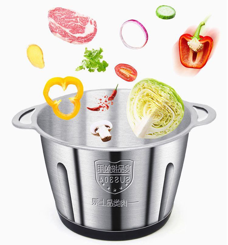 Hachoir électrique en inox 2 vitesses 3L
