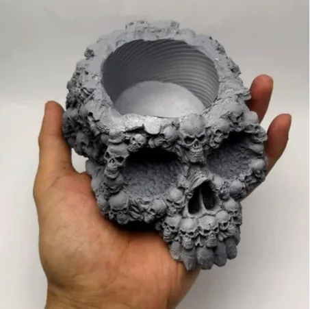 Cendrier en forme de crâne