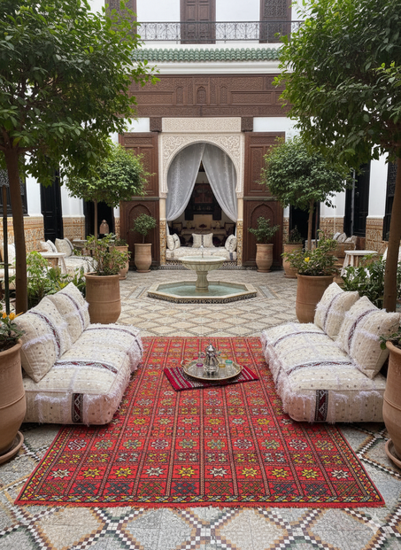 Berber salon – Handcrafted Moroccan Comfort