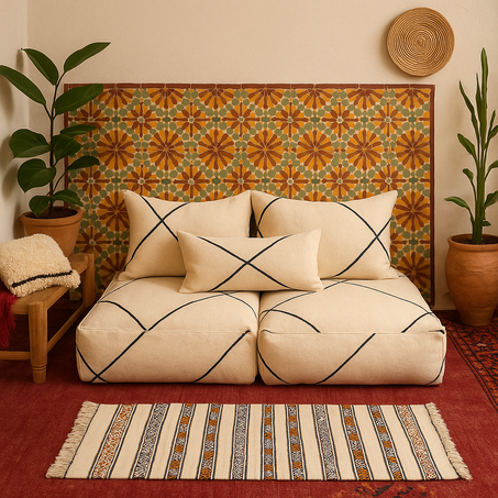 Berber salon – Handcrafted Moroccan Comfort