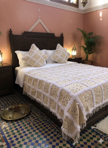 Traditional Moroccan Handira Set