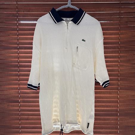 Polo Lacoste Vintage Homme - 100 % Coton Bio - Taille L