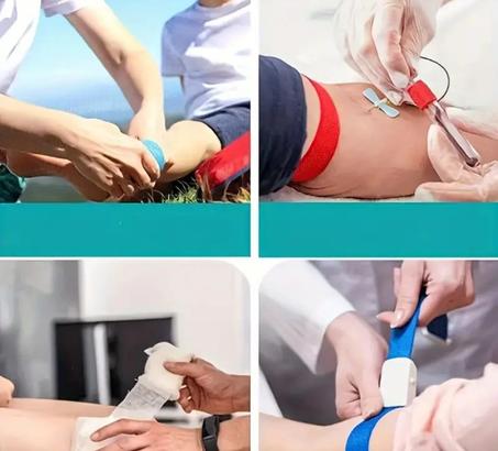 Ligature de secours d'urgence, Ligature élastique à libération rapide - Douce sur la peau, Bandage de premiers secours durable avec boucle ABS, Adapté pour le sport et l'utilisation d'urgence