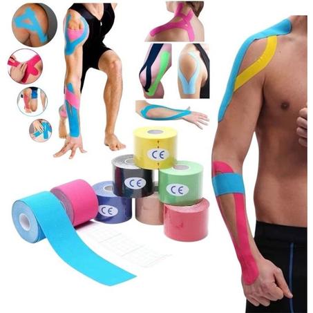 Bandes de kinésiologie élastiques 5 cm x 5 m