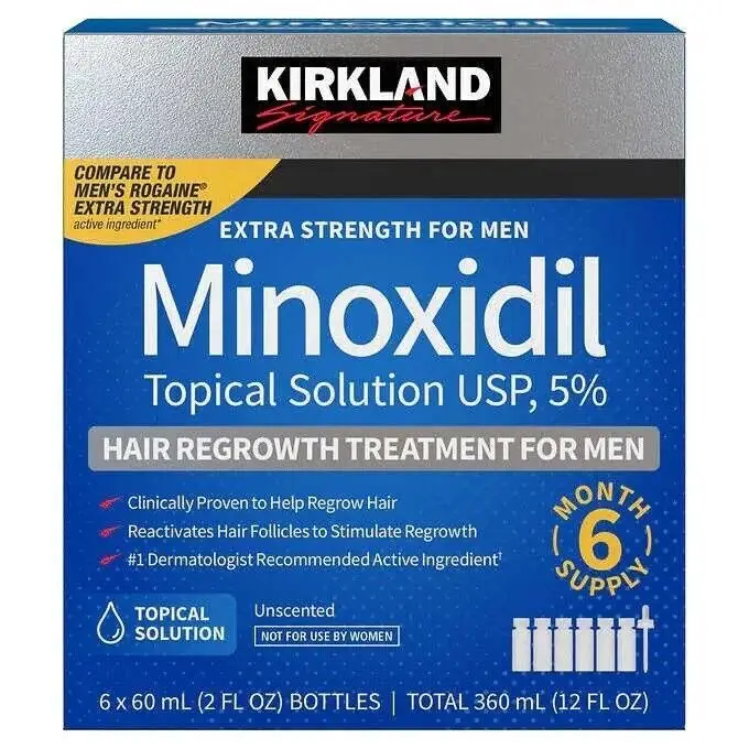 Kirkland Minoxidil 5% للرجال اختار الباقة المناسبة ليك