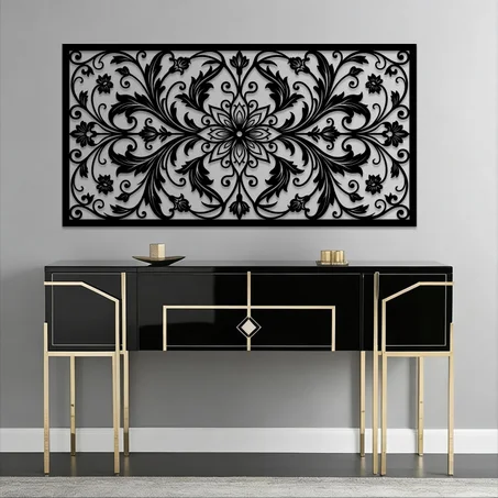 لوحة جدارية على شكل ورد Floral