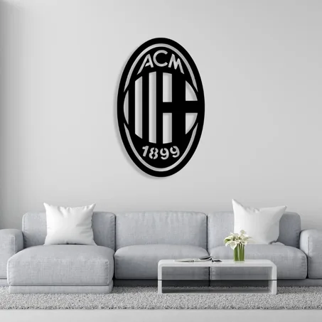 لوحة جدارية لشعار الميلان AC Milan