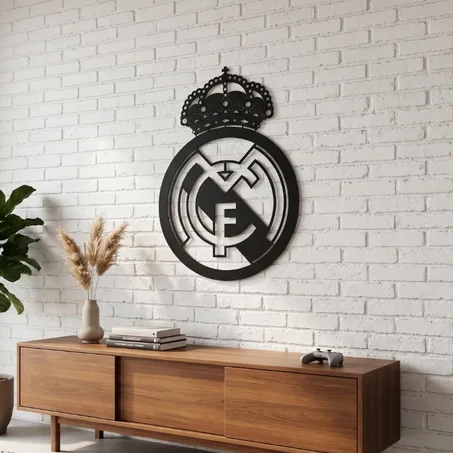 لوحة جدارية لشعار ريال مدريد real madrid