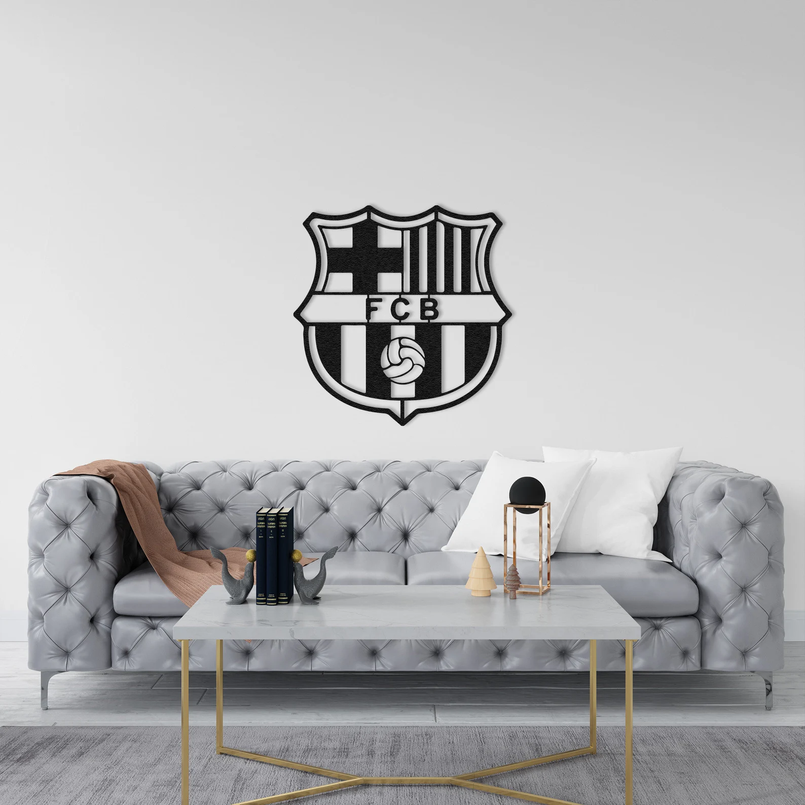 لوحة جدارية لشعار برشلونة FC BARCELONA
