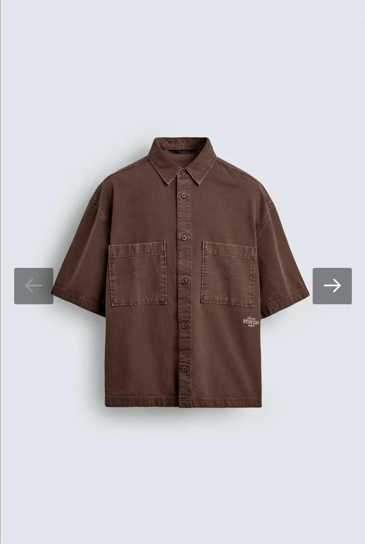 CHEMISE Lavée imprimé bimatiére