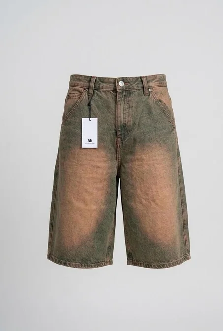 Orange Denim short