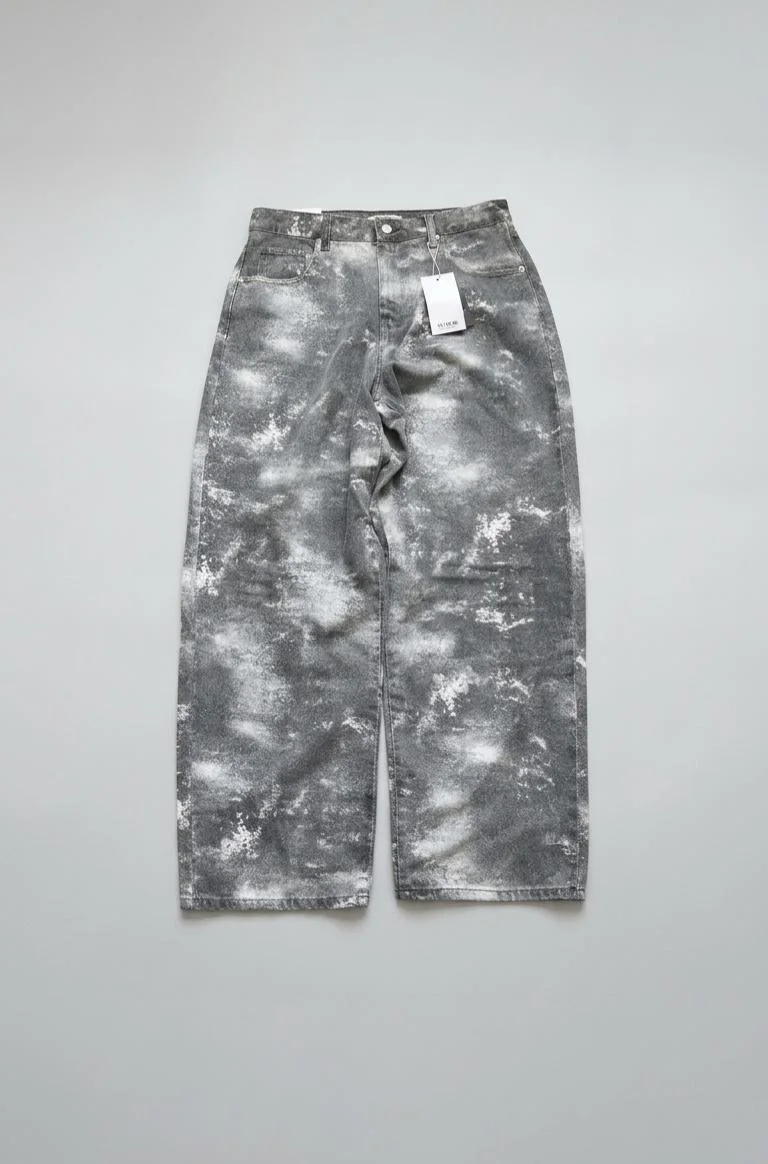 Baggy Jeans imprimi GRIS Noir