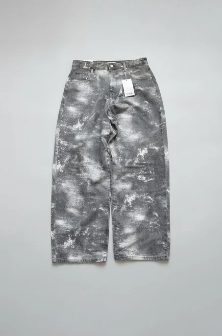 Baggy Jeans imprimi GRIS Noir