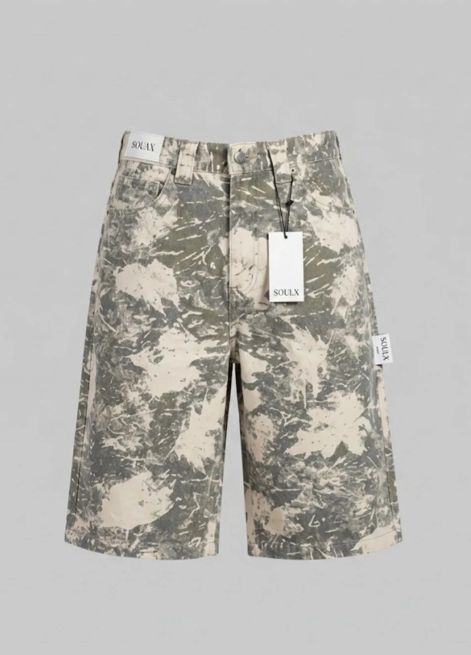 Jacquard Camo bermuda Denim