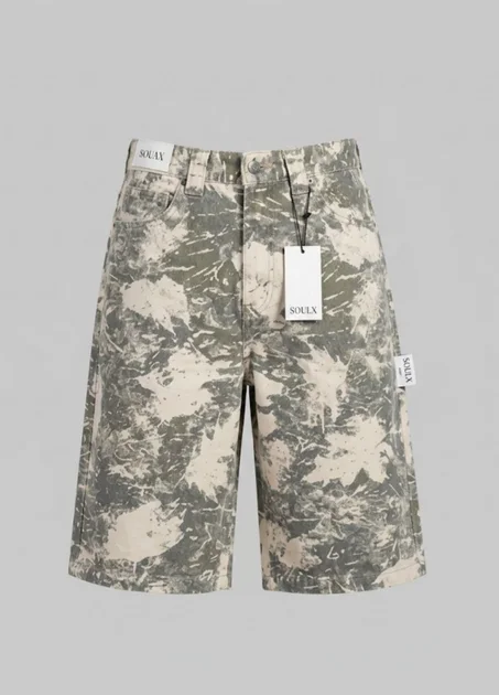 Jacquard Camo bermuda Denim