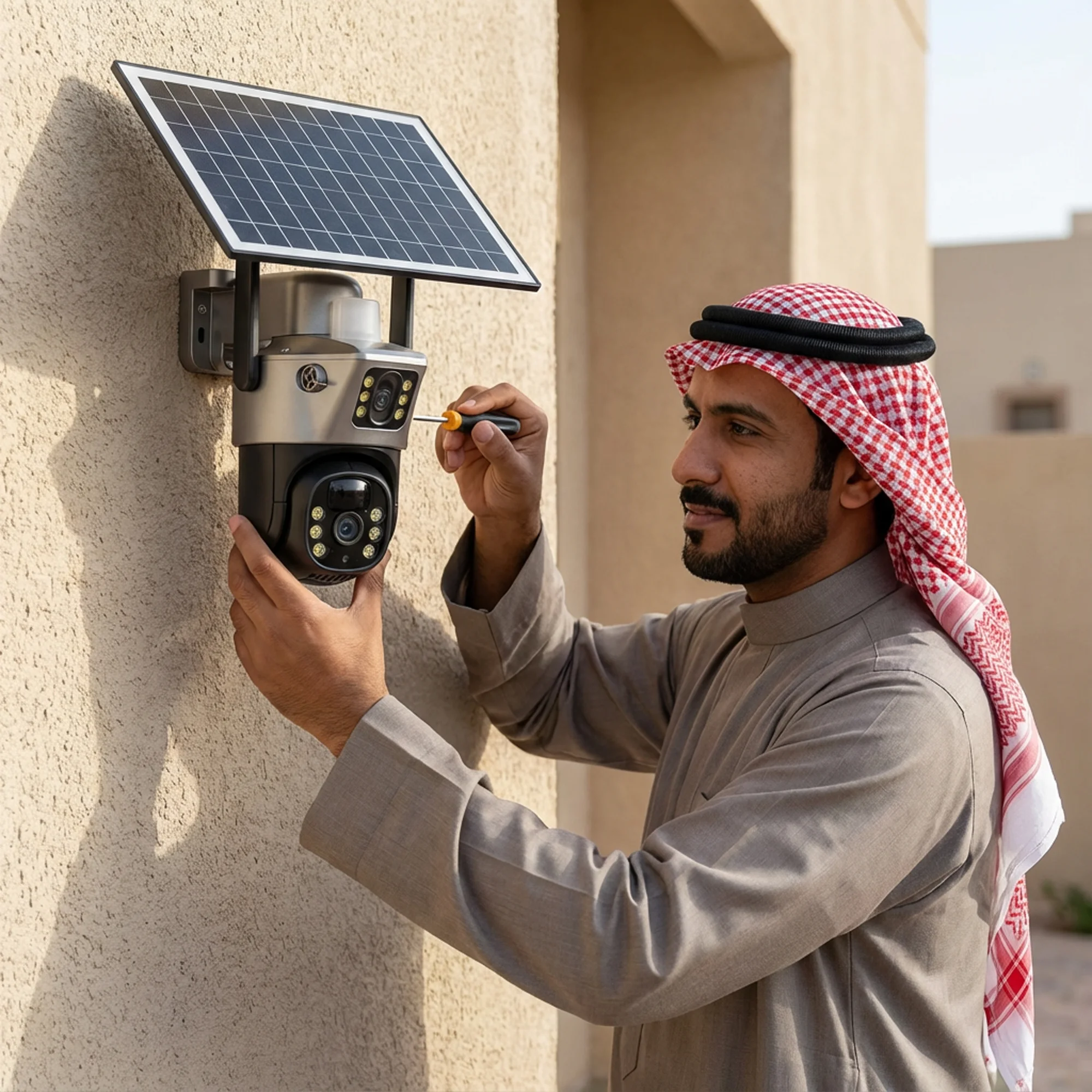 كاميرا بالطاقة الشمسية الحديثة