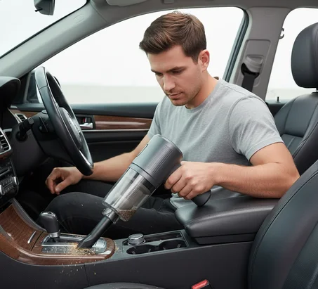 مكنسة سيارة قوية محمولة