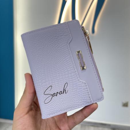 Portefeuille Mauve Personnalisé