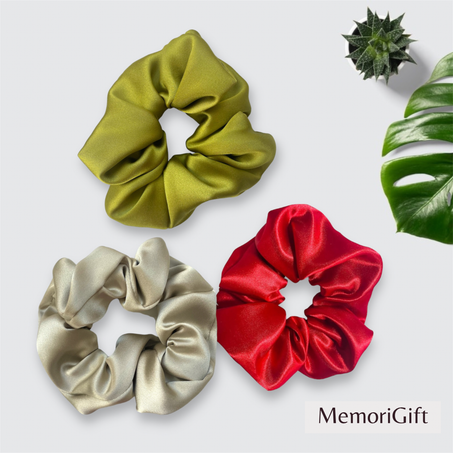 Chouchou en satin de soie