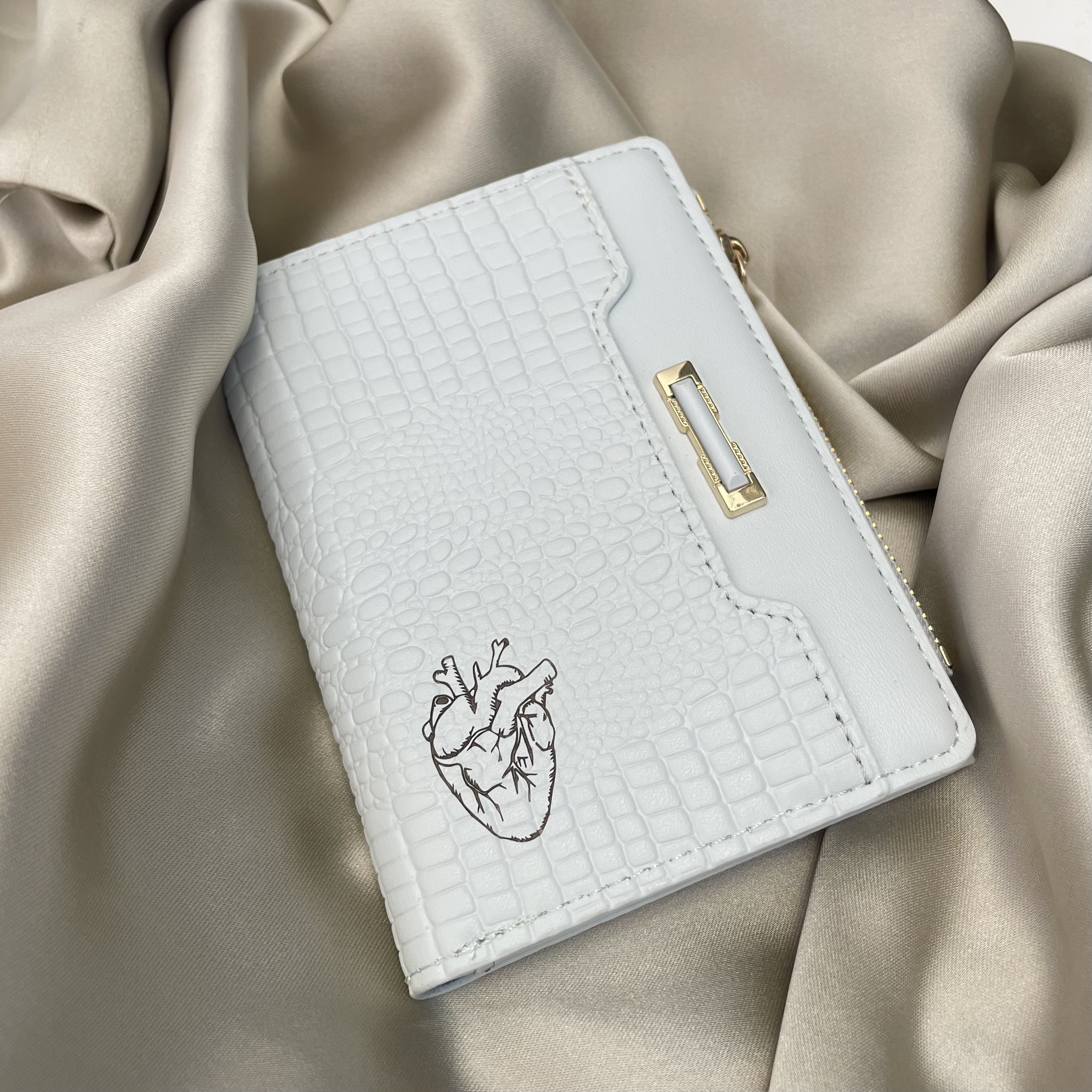 Portefeuille Bleu Ciel Personnalisé