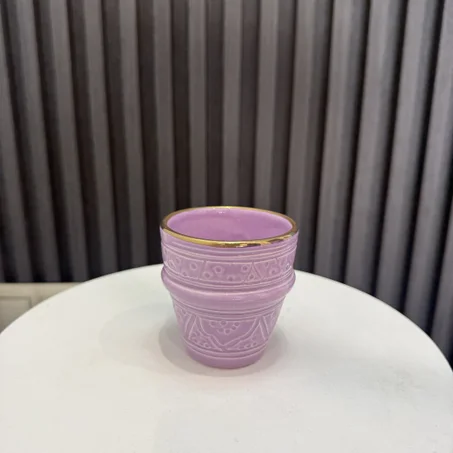 Tasse Artisanale GOLD Mauve