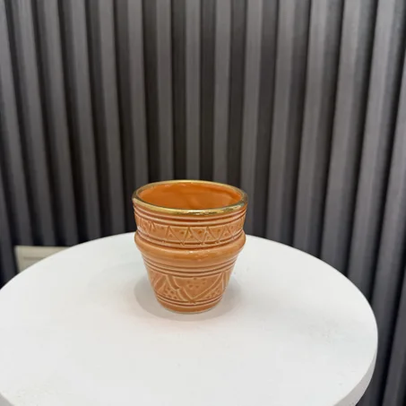 Tasse Artisanale GOLD terracotta