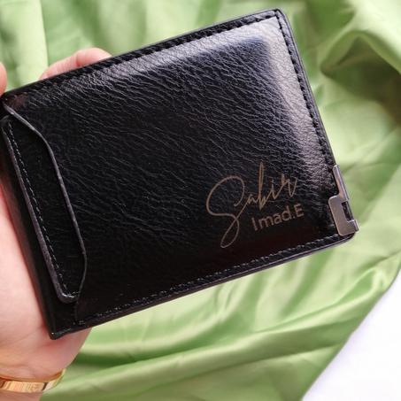 Portefeuille Noir Personnalisé