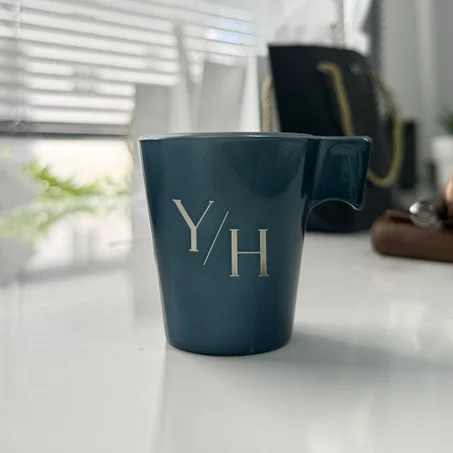 Tasse Espresso  Bleu Pétrole Personnalisée