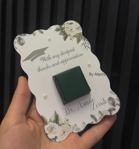 Carte Chocolat Florale Invité