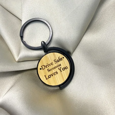 Porte-Clés Bois et Métal Personnalisé