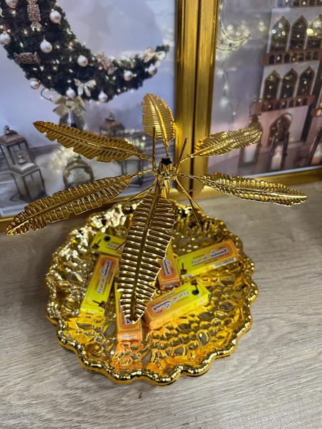 🍃 حاملة التمر الذهبية 🌙